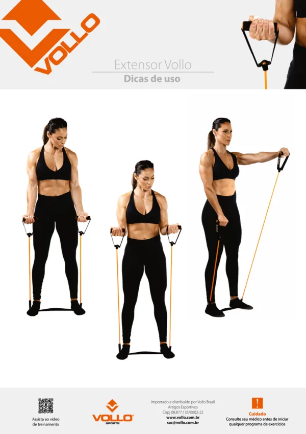 EXTENSOR ELÁSTICO VOLLO  NÍVEL MÉDIO 10MM - Image 3