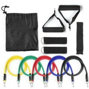 KIT DE ELÁSTICOS EXTENSORES ONE LIFE SPORTS 5 RESISTÊNCIAS