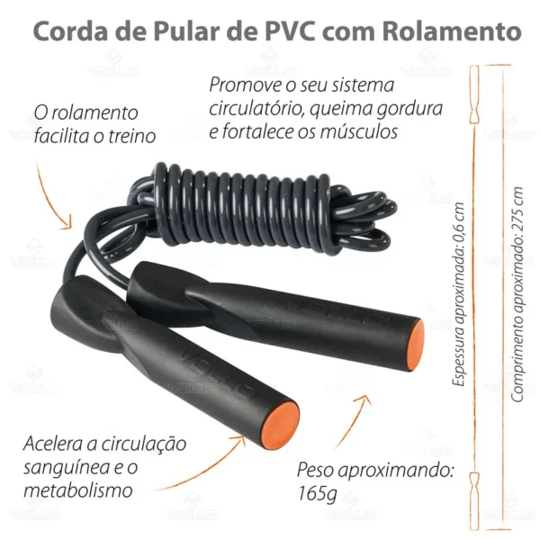 CORDA DE PULAR  VOLLO PVC COM ROLAMENTO - Image 2