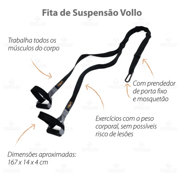 FITA DE TREINO DE SUSPENSÃO VOLLO - Image 2