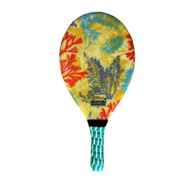 RAQUETE FRESCOBOL CRYPTON FIBRA ESTAMPADA