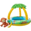 PISCINA INFLÁVEL COM COBERTURA BRIZI 40 LTS 102X102X80CM