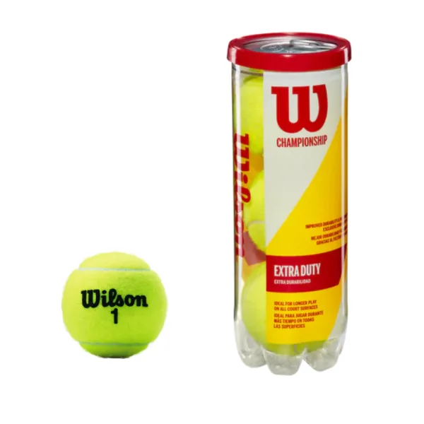 BOLA TENIS WILSON CHAMPIONSHIP EXTRA DUTY 3 UNIDADES