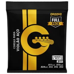 ENCORDOAMENTO GROOVE VIOLÃO AÇO GS4L 009 BRASS