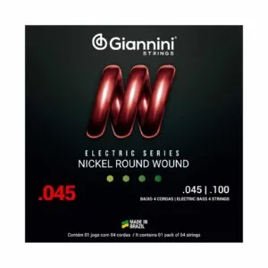 ENCORDOAMENTO GIANNINI BAIXO 4 CORDAS 045 GEEBRS