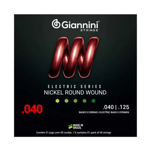 ENCORDOAMENTO GIANNINI BAIXO 5 CORDAS 040 GEEBRL/5