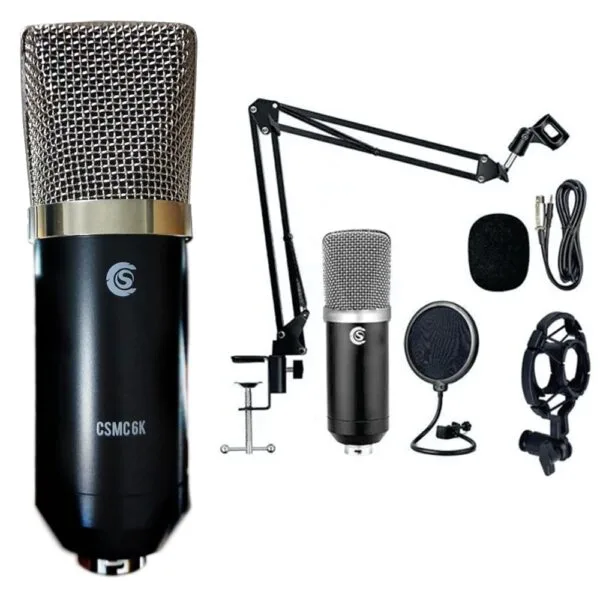 MICROFONE CONDENSADOR CUSTOM SOUND CSMC6K (KIT YOUTUBER) - Image 3